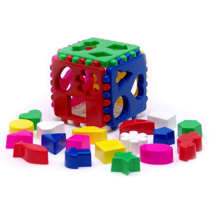 Кубик логический, большой, МИКС - Фото 1