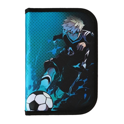 Пенал школьный, 3 секции, 14×21×4 см «Футбол аниме»