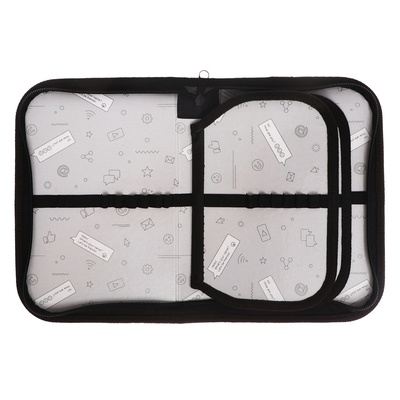 Пенал школьный, 3 секции, 14×21×4 см «Футбол аниме»