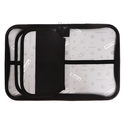 Пенал школьный, 3 секции, 14×21×4 см «Футбол аниме»