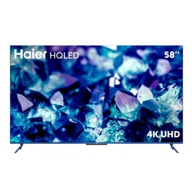 Телевизор Haier SMART TV S5, 58", 3840x2160, DVB-T2/C/S2, HDMI 4, USB 2, Smart TV, чёрный