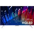 Телевизор Haier SMART TV S3, 75", 3840x2160, DVB-T2/C/S2, HDMI 4, USB 2, Smart TV, чёрный - Фото 1