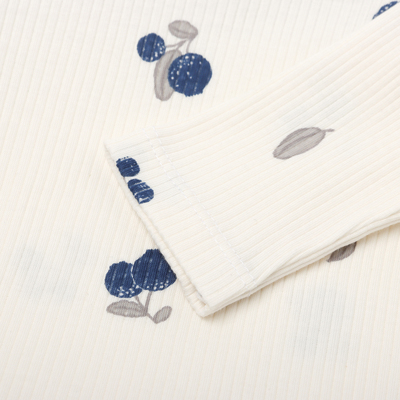 Лонгслив для девочки «Крошка Я» Blueberry, рост 62-68 см, цвет молочный
