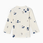 Футболка с длинным рукавом Крошка Я Blueberry, рост 62-68 см, молочная - Фото 4