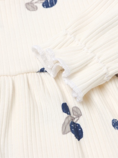 Комплект для девочки (платье, повязка) «Крошка Я» Blueberry, рост 68-74 см, цвет молочный