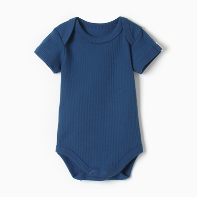 Боди детское «Крошка Я» Blueberry, рост 68-74 см, синее