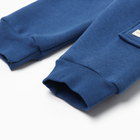 Штанишки с накладным карманом Крошка Я Blueberry  р. 74-80, синий - Фото 5