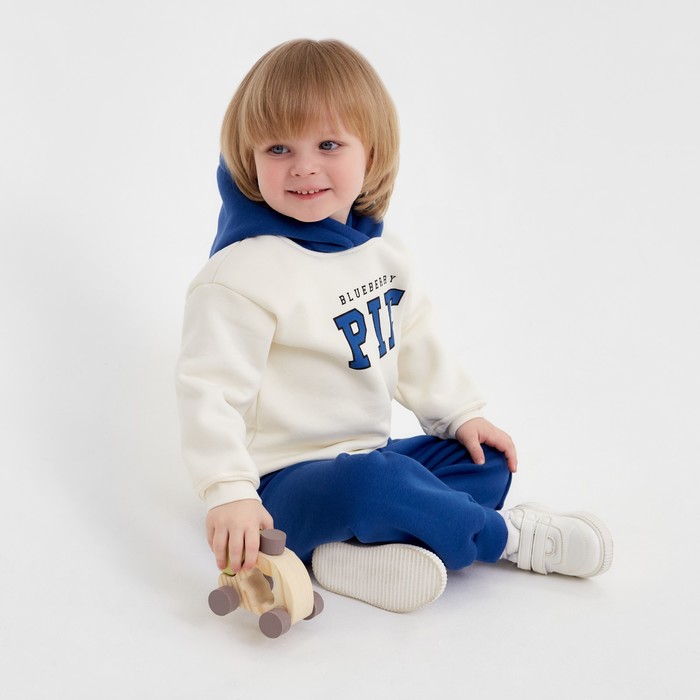 Худи детское «Крошка Я» Blueberry pie, рост 62-68 см, молочная - Фото 1