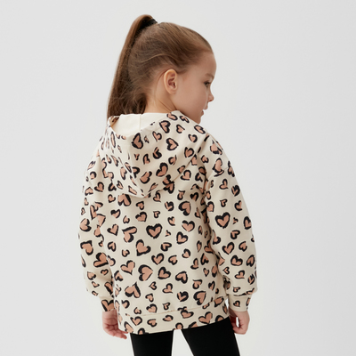 Толстовка для девочки KAFTAN: Leo love, размер 32 (110-116 см)