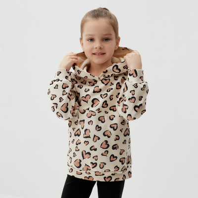 Толстовка для девочки KAFTAN: Leo love, размер 32 (110-116 см)