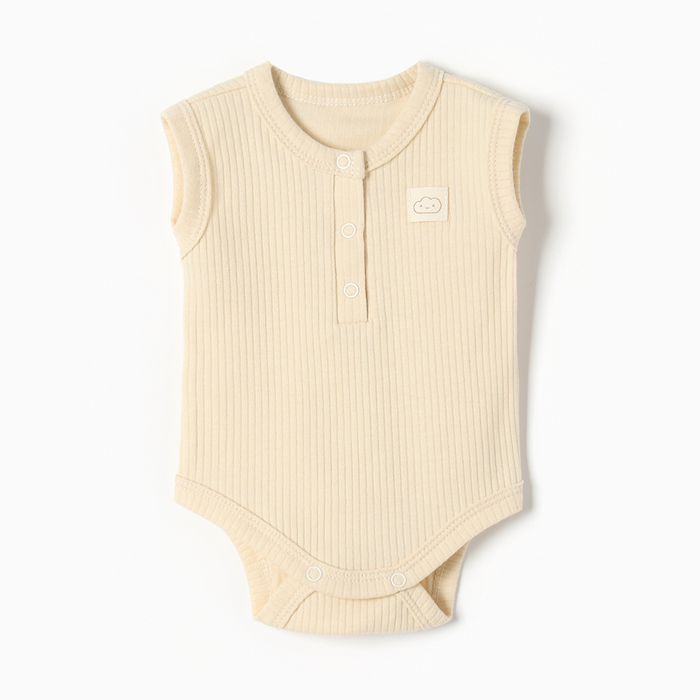 Боди «Крошка Я» BASIC LINE, рост 68-74 см, бежевое - Фото 1