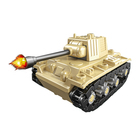 Конструктор блочный «Танки», 6 видов, цвет МИКС, в пакете - фото 24430225