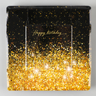 Тарелка одноразовая бумажная квадратная Happy Birthday, 21 см - Фото 2