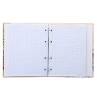 Тетрадь на кольцах А5, 80 листов клетка "Бабочка и открытка" - Фото 2