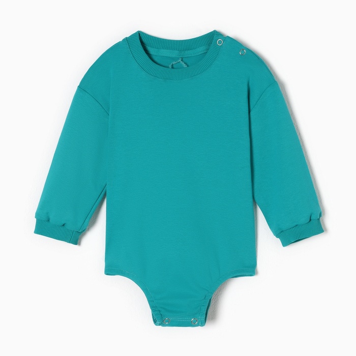 Свитшот - комбинезон детский MINAKU, рост 68-74 см, изумрудный