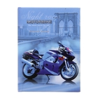 Записная книжка твёрдая обложка А7, 64 листа "Мотоцикл", глянцевая ламинация - Фото 1
