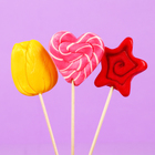 Карамель леденцовая фигурная Sweet Ness МИКС в формах: сердца, звезды и тюльпана, 30 г - Фото 2