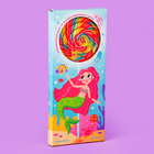 Карамель леденцовая фигурная Sweet Ness Большой диск с бантом, вкус вишневого цвета 100 г - фото 321244330