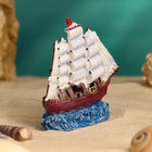 Сувенирная модель корабля «Парусник», фигурка полистоун, 9×9 см - Фото 3