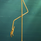 Фигура полистоун «Аист», под золото, 70×31×12 см - Фото 5