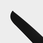 Набор кондитерских инструментов Доляна Black, 2 предмета: лопатка (длина лезвия 12,5 см), нож (длина лезвия 16,5 см), цвет чёрный - Фото 3