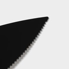 Набор кондитерских инструментов Доляна Black, 2 предмета: лопатка (длина лезвия 12,5 см), нож (длина лезвия 16,5 см), цвет чёрный - фото 4437254