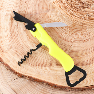 Нож складной «Штопор», 18.5 см, клинок 49 мм/1.5 мм, с открывашкой