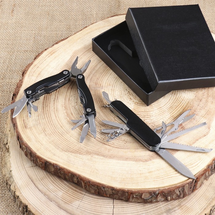 Набор подарочный швейцарский нож и мультитул - фото 1919973392