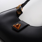 Сумка женская багет TEXTURA на молнии, 30×5×17 см, чёрная - Фото 7