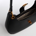 Сумка женская багет TEXTURA на молнии, 30×5×17 см, чёрная - Фото 4