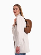 Сумка женская багет TEXTURA на молнии, 30×5×17 см, коричневая - фото 23571537