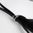 Сумка женская багет TEXTURA на молнии, 28×7×26 см, чёрная - Фото 7