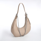 Сумка женская багет TEXTURA на молнии, 28×7×26 см, бежевая - Фото 3