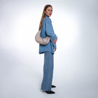 Сумка женская багет TEXTURA на молнии, 28×7×26 см, бежевая - Фото 12