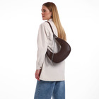 Сумка женская багет TEXTURA на молнии, 28×7×26 см, коричневая - Фото 2