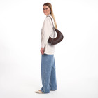 Сумка женская багет TEXTURA на молнии, 28×7×26 см, коричневая - Фото 7