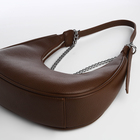 Сумка женская багет TEXTURA на молнии, 28×7×26 см, коричневая - Фото 8