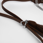 Сумка женская багет TEXTURA на молнии, 28×7×26 см, коричневая - Фото 10