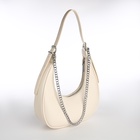 Сумка женская багет TEXTURA на молнии, 28×7×26 см, молочная - Фото 11