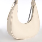 Сумка женская багет TEXTURA на молнии, 28×7×26 см, молочная - Фото 12