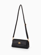 Сумка женская мессенджер TEXTURA на клапане, 26×9×12 см, чёрная - Фото 4