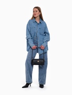 Сумка женская мессенджер TEXTURA на клапане, 26×9×12 см, чёрная - Фото 11