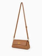 Сумка женская мессенджер TEXTURA на клапане, 26×9×12 см, коричневая - Фото 4