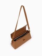 Сумка женская мессенджер TEXTURA на клапане, 26×9×12 см, коричневая - Фото 6