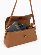 Сумка женская мессенджер TEXTURA на клапане, 26×9×12 см, коричневая - Фото 3