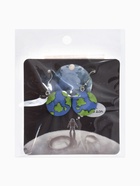 Серьги ассорти «Радость» земной шар, цвет сине-зелёный в серебре - фото 65419838