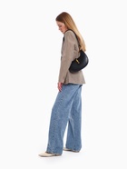 Сумка женская багет TEXTURA на молнии, 24×6×14 см, чёрная - Фото 7