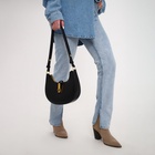 Сумка женская багет TEXTURA на молнии, 24×6×14 см, чёрная - Фото 3