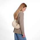 Сумка женская багет TEXTURA на молнии, 24×6×14 см, бежевая - Фото 2