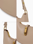 Сумка женская багет TEXTURA на молнии, 24×6×14 см, бежевая - Фото 5